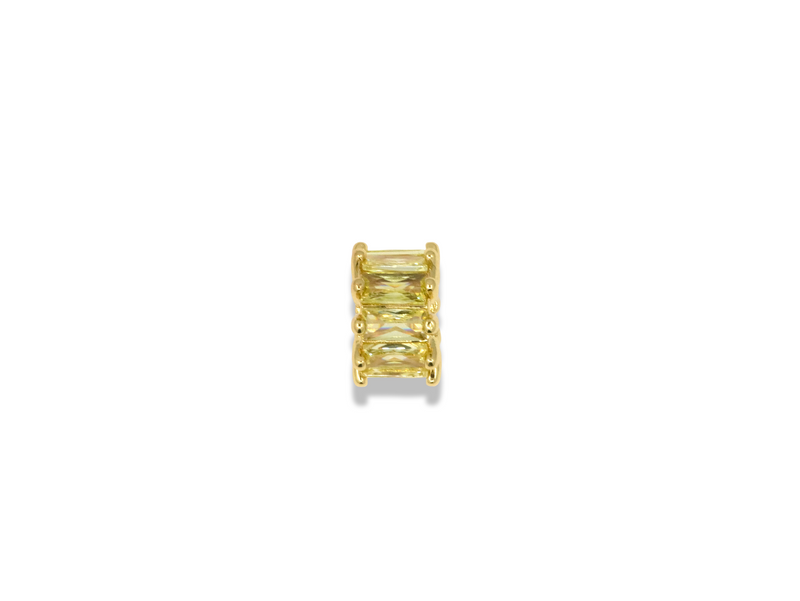 Baguette Crystal Spacer Charm