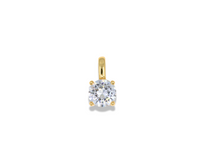 Round Solitaire Zirconia Pendant