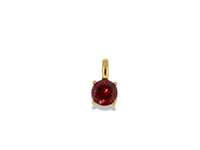 Round Solitaire Zirconia Pendant