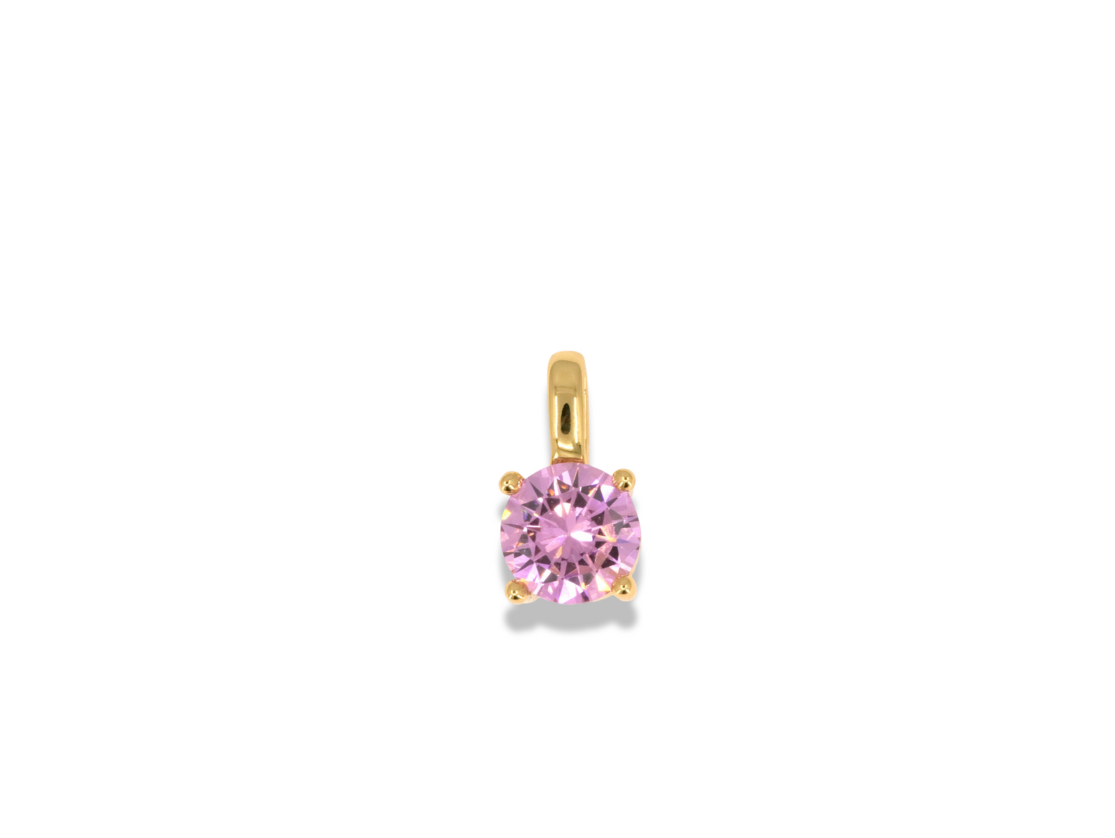 Round Solitaire Zirconia Pendant