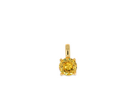 Round Solitaire Zirconia Pendant