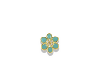 Enamel Flower Spacer Charm