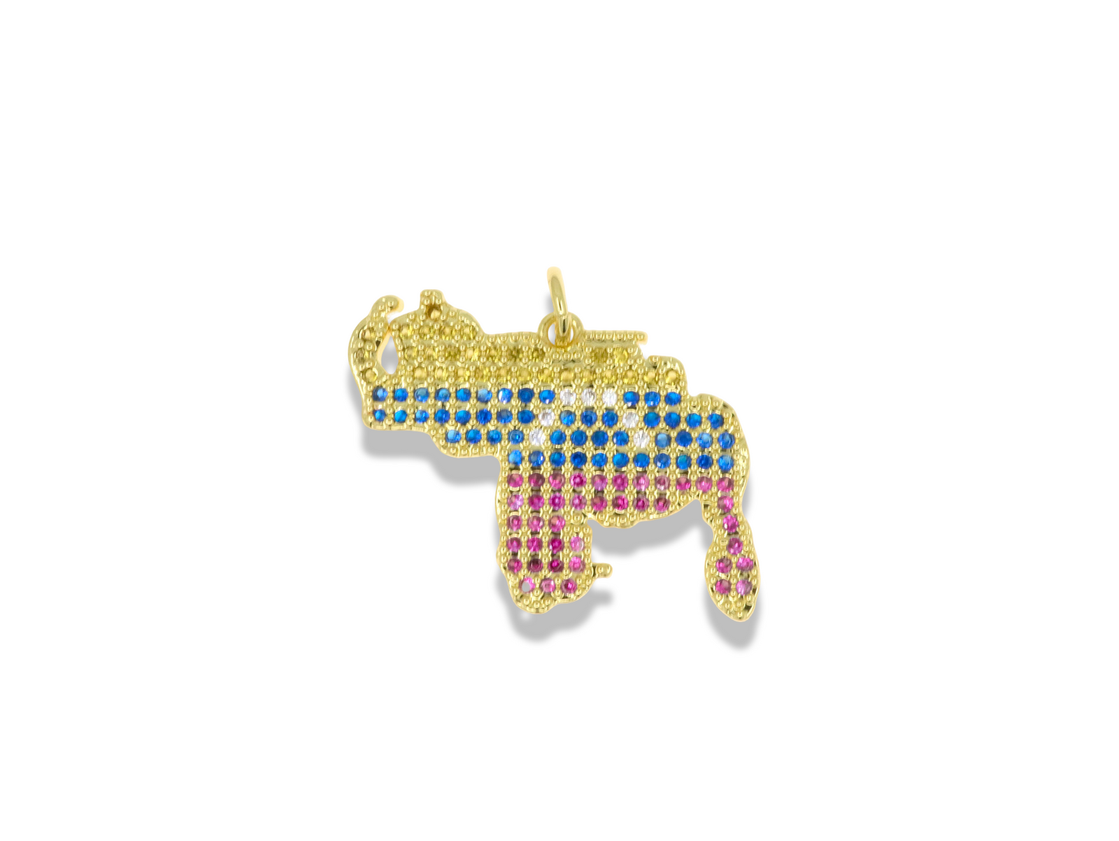 Venezuela Map Pavé Pendant with Flag Crystal Details