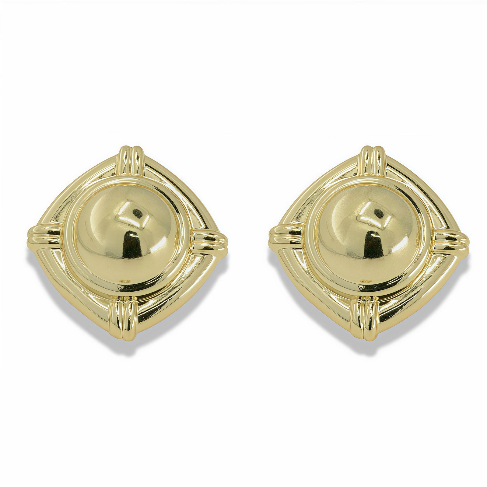 Celestial Dome Statement Stud Earrings