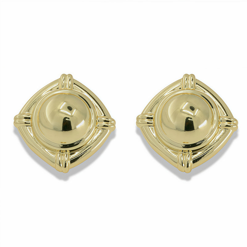 Celestial Dome Statement Stud Earrings