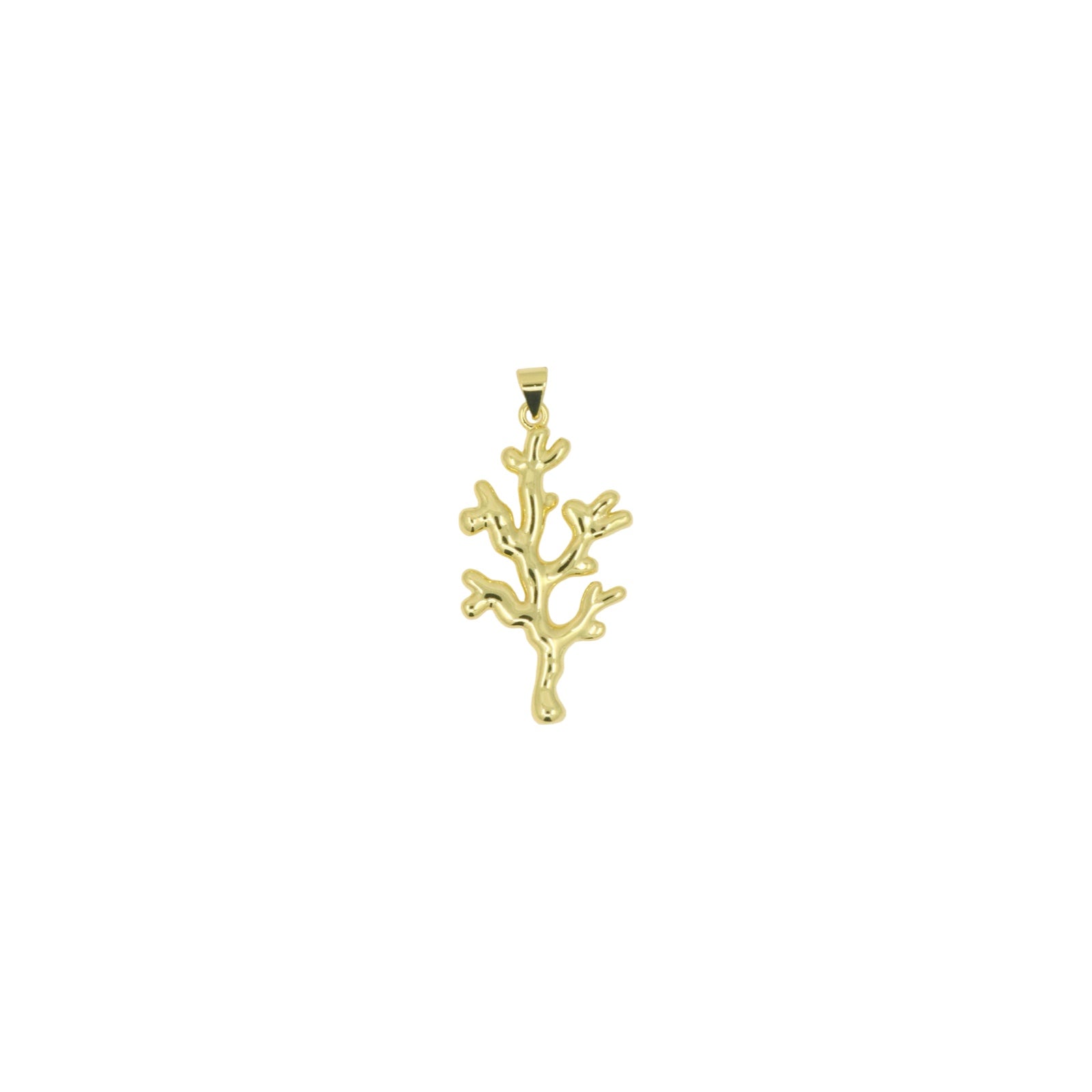 Golden Coral Pendant