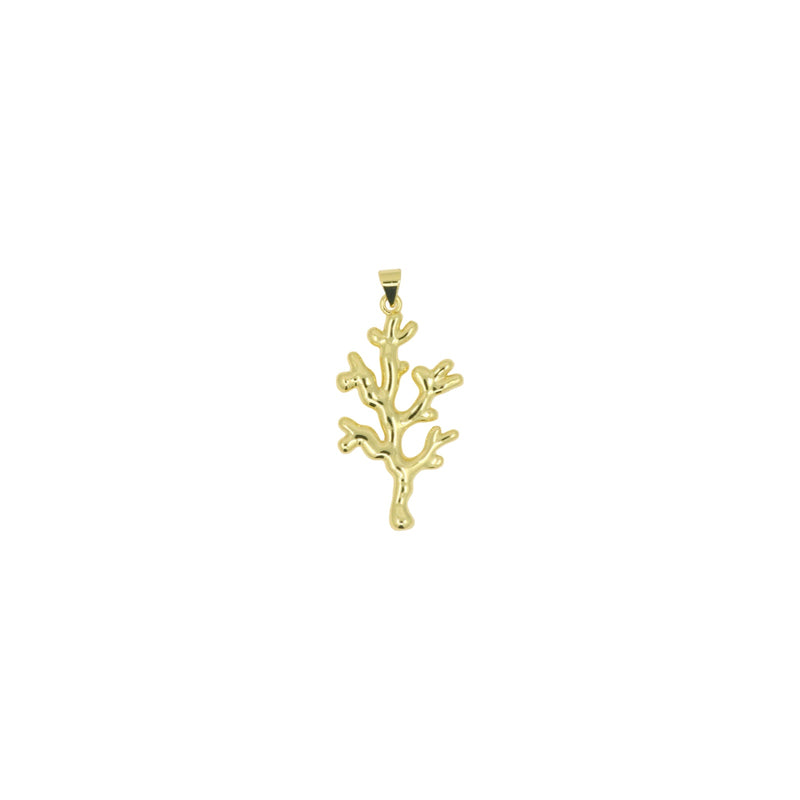 Golden Coral Pendant
