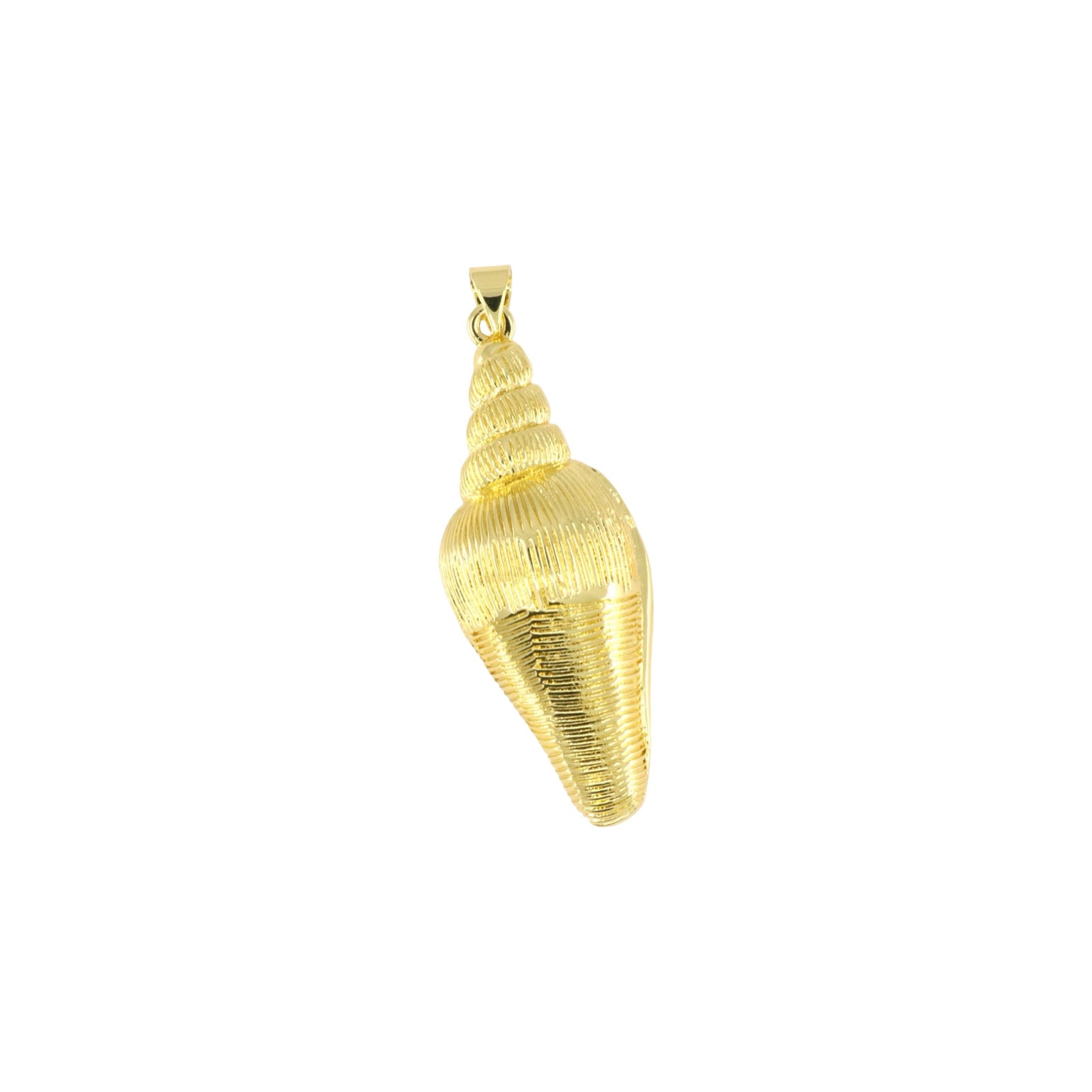 Gold Sea Snail Shell Pendant