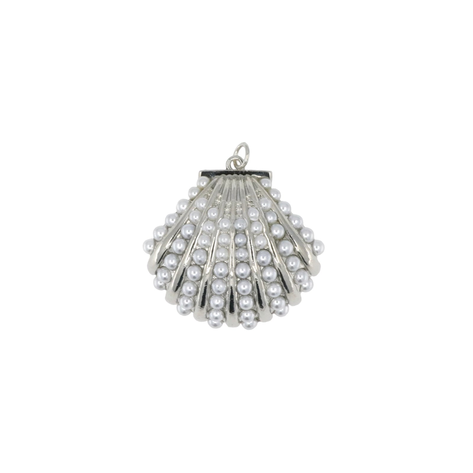 Silver Shells & Pearls Pendant