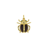 Golden Scarab Pendant with Stone Detail