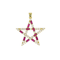 Baguette & Pavé Star Pendant