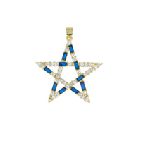 Baguette & Pavé Star Pendant