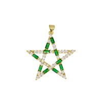 Baguette & Pavé Star Pendant