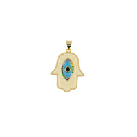 Painted Hamsa Hand Pendant