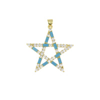 Baguette & Pavé Star Pendant