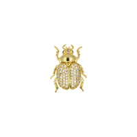 Golden Pavé Scarab Pendant