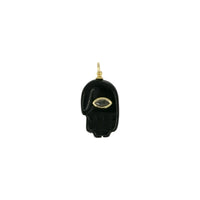 Natural Stone Hamsa Hand Pendant
