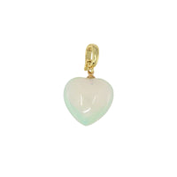 Puffy Heart Pendant in Natural Stones