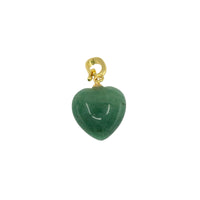 Puffy Heart Pendant in Natural Stones