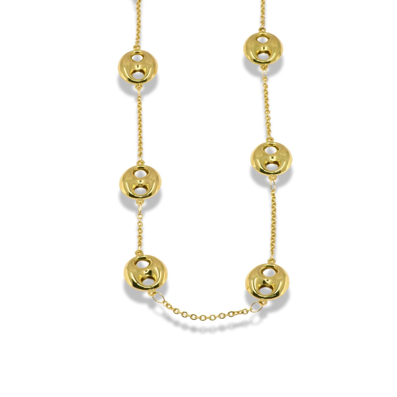 Title  Gold GG Link Necklace in Stainless Steel