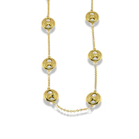 Gold Coffe bean  Necklace in Stainless Steel