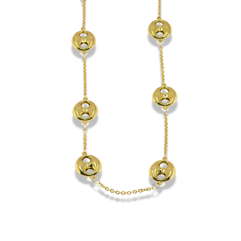 Title  Gold GG Link Necklace in Stainless Steel