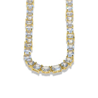 GEOMETRIC ZIRCONIA TENNIS NECKLACE