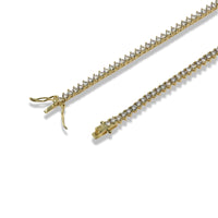 HEART ZIRCONIA TENNIS NECKLACE- MULTICOLOR HEARTS