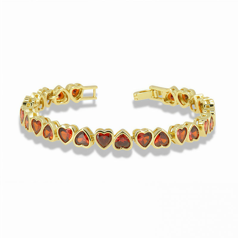 Heart Cubic Zirconia Bracelet