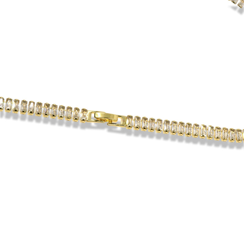 Classic Baguette Tennis Necklace