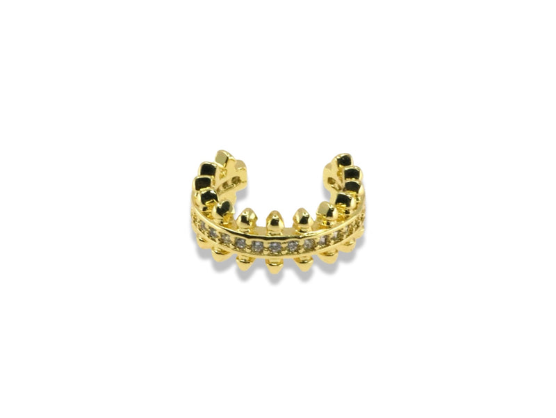 Pavé spike ear cuff