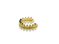Pavé spike ear cuff