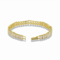 Rectangular Cubic Zirconia Bracelet