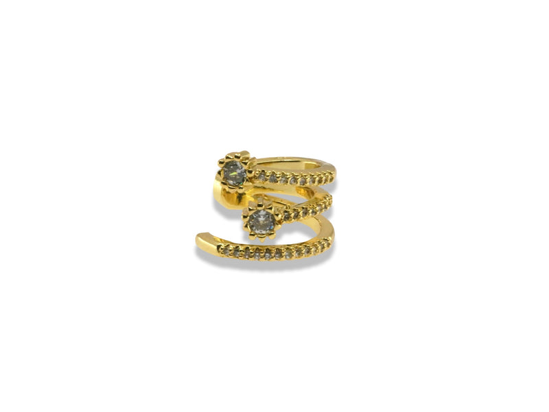 Triple Pavé Ear Cuff