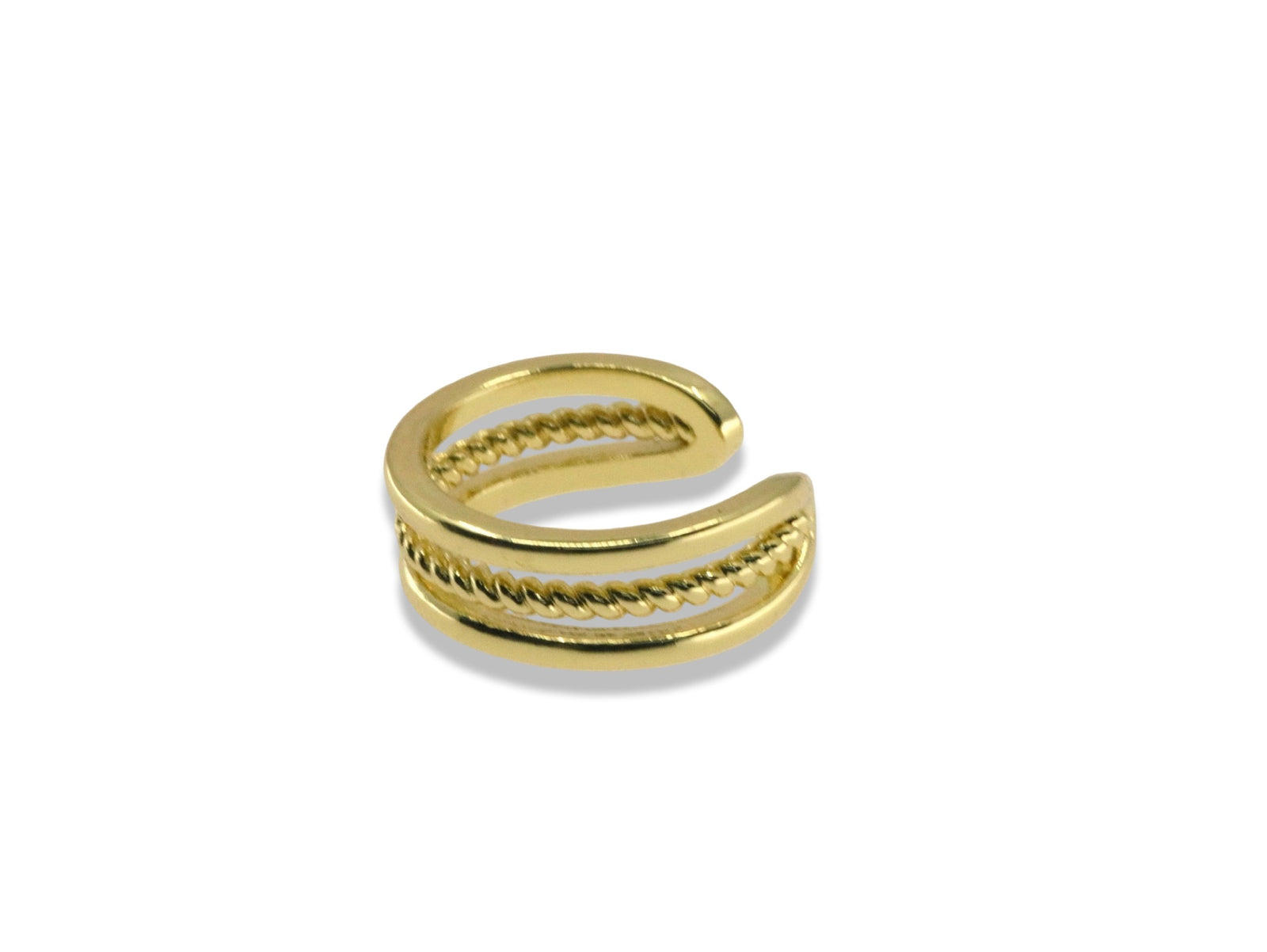 Triple Band Twist Ear Cuff
