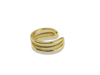 Triple Band Twist Ear Cuff