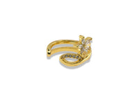 Zirconia Flower Ear Cuff