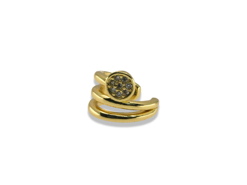 Mini Pavé Circle Ear Cuff