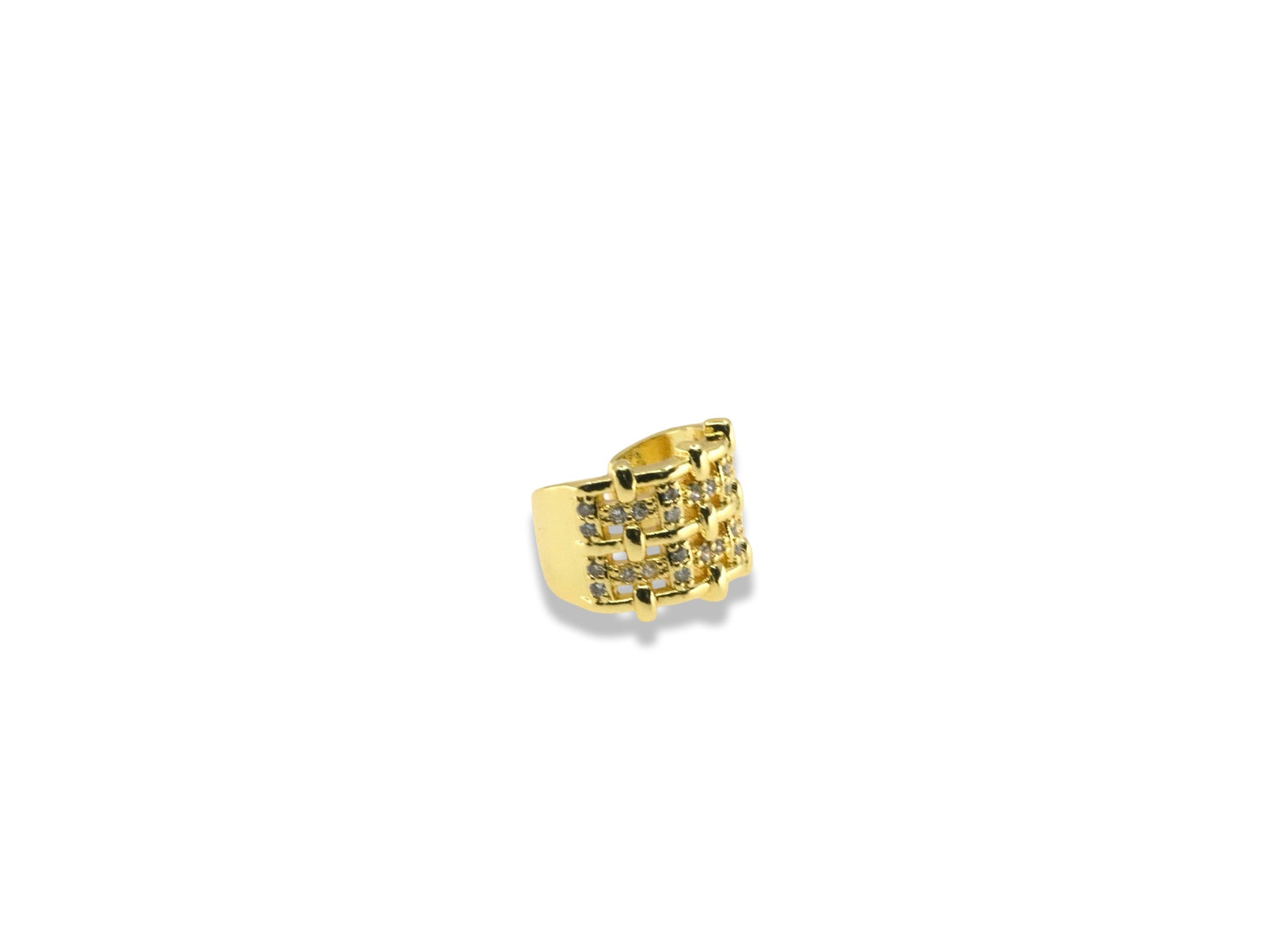 Woven Pavé Ear Cuff