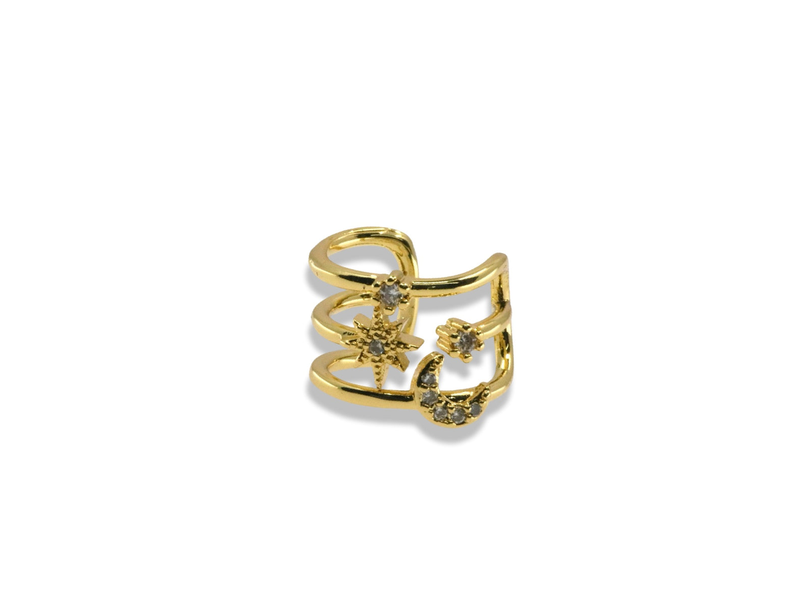 Moon & Star Ear Cuff