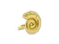 Gold Shell Statement Ring