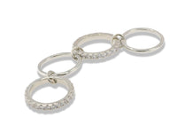 Four-Band Pavé Link Ring