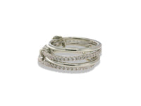 Four-Band Pavé Link Ring