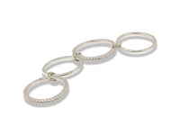 Four-Band Pavé Link Ring