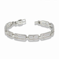 Luxury Pavé Link Bracelet