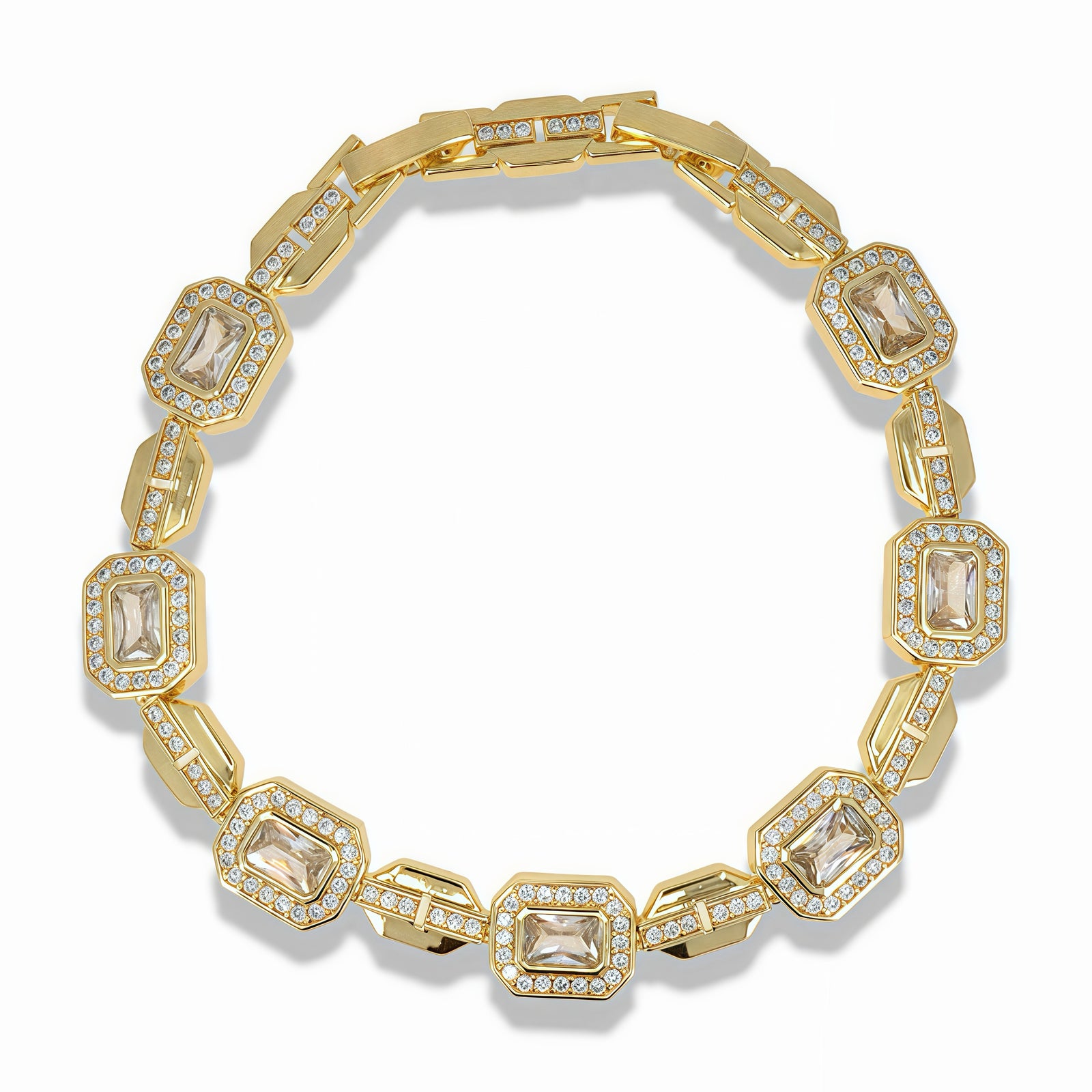 Pavé Border Zirconia Bracelet