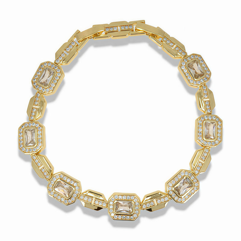 Pavé Border Zirconia Bracelet