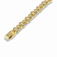 Slim Pavé Cuban Link Bracelet