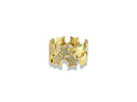 Gold Pavé Star Ring