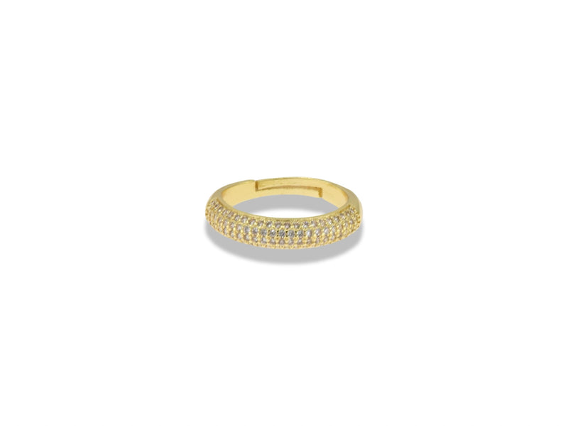Gold Classic Pavé Band Ring